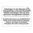 Unbefugten ist das Betreten des /.../ - Unauthorized persons are prohibited /.../
