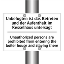Unbefugten ist das Betreten und /.../ - Unauthorized persons are prohibited /.../