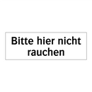 Bitte hier nicht rauchen
