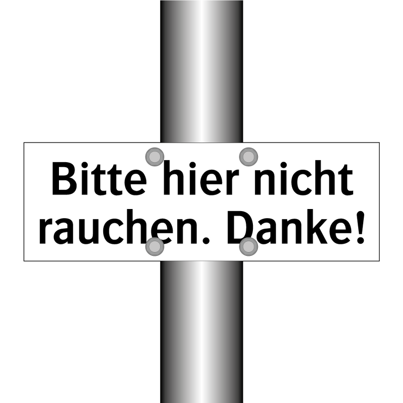 Bitte hier nicht rauchen. Danke!