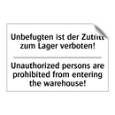 Unbefugten ist der Zutritt zum /.../ - Unauthorized persons are prohibited /.../