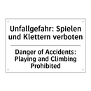 Unfallgefahr: Spielen und Klettern /.../ - Danger of Accidents: Playing and /.../