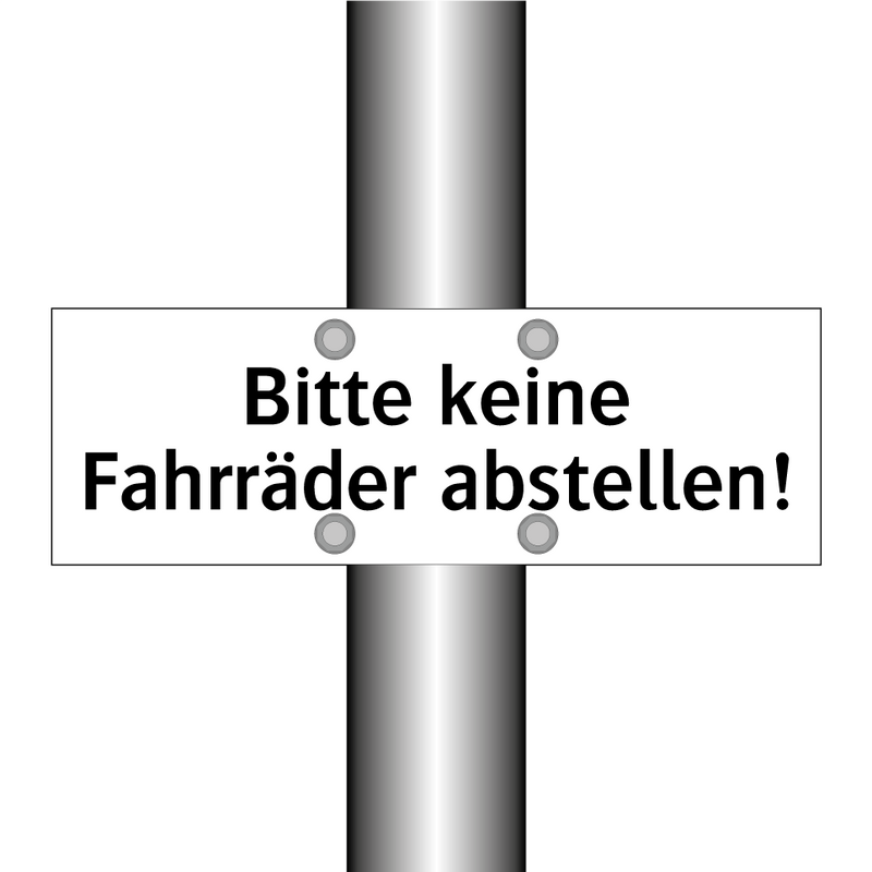 Bitte keine Fahrräder abstellen!