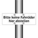 Bitte keine Fahrräder hier abstellen