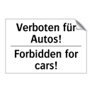 Verboten für Autos! - Forbidden for cars!