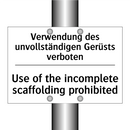 Verwendung des unvollständigen /.../ - Use of the incomplete scaffolding /.../