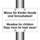 Wiese für Kinder Hunde sind fernzuhalten!/.../ - Meadow for children Dogs must /.../