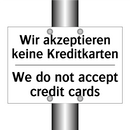 Wir akzeptieren keine Kreditkarten/.../ - We do not accept credit cards