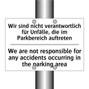 Wir sind nicht verantwortlich /.../ - We are not responsible for any /.../