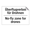 Überflugverbot für Drohnen - No-fly zone for drones