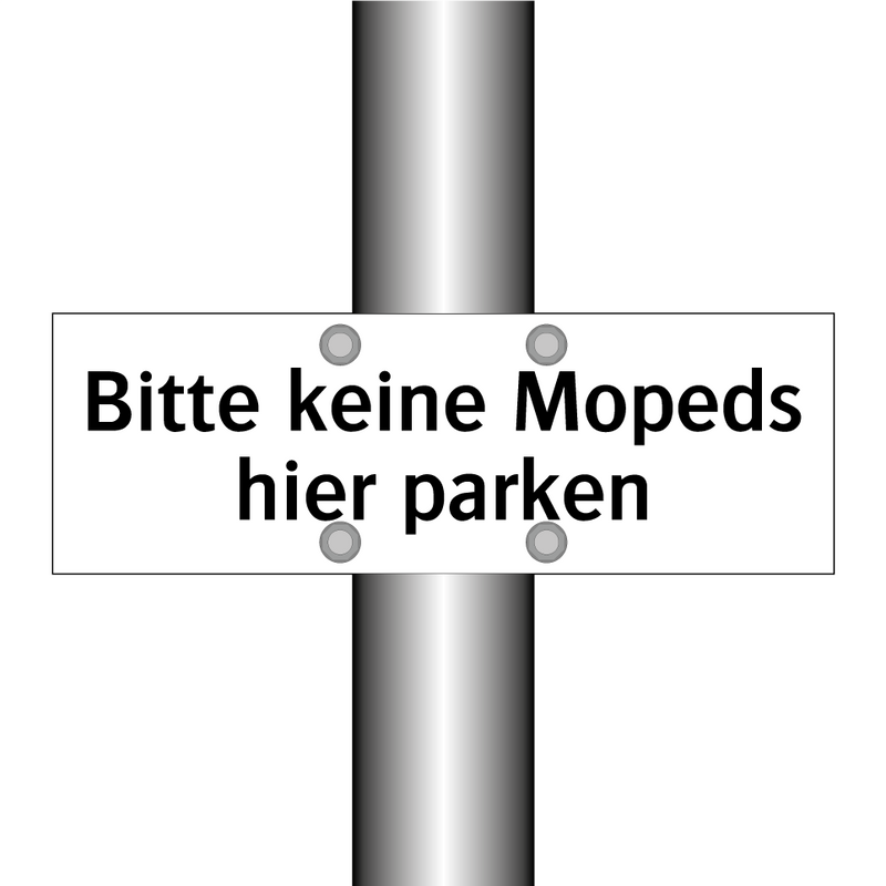Bitte keine Mopeds hier parken