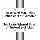 Zu schwer! Manuelles Heben der /.../ - Too heavy! Manual lifting of the /.../