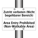 Zutritt verboten (Nicht begehbarer /.../ - Area Entry Prohibited (Non-Walkable /.../