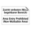 Zutritt verboten (Nicht begehbarer /.../ - Area Entry Prohibited (Non-Walkable /.../