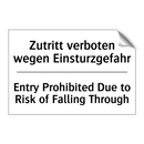 Zutritt verboten wegen Einsturzgefahr/.../ - Entry Prohibited Due to Risk of /.../