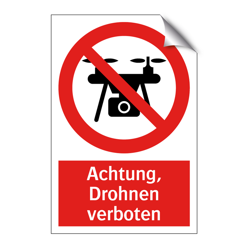 Achtung, Drohnen verboten
