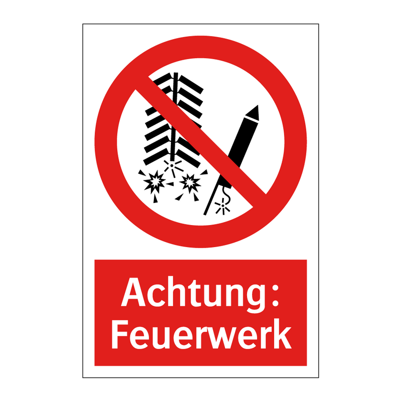Achtung: Feuerwerk