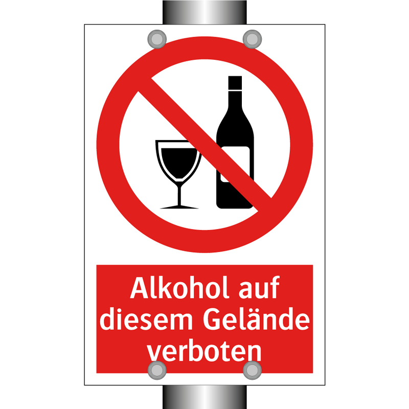 Alkohol auf diesem Gelände verboten