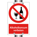 Alkoholkonsum verboten