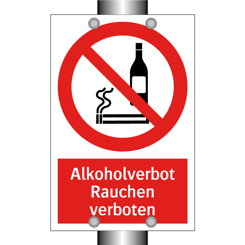 Alkoholverbot Rauchen verboten