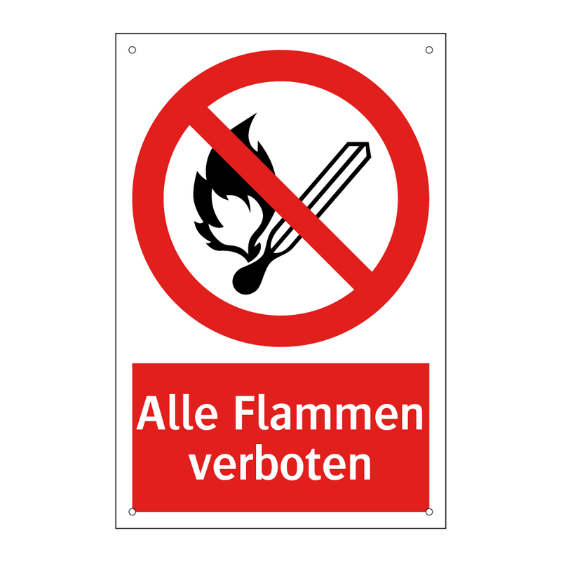 Alle Flammen verboten