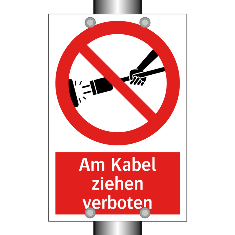 Am Kabel ziehen verboten
