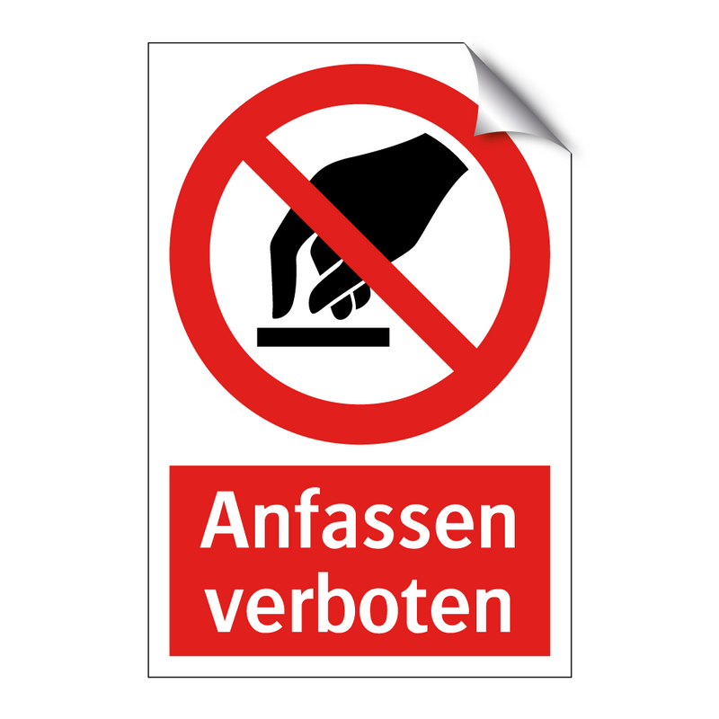 Anfassen verboten
