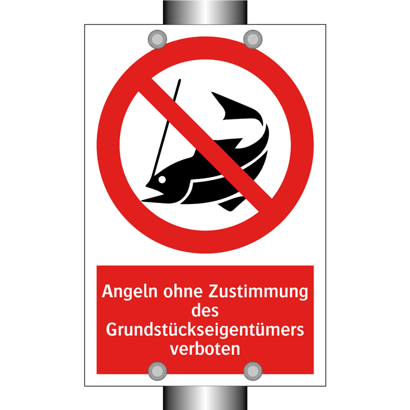 Angeln ohne Zustimmung des Grundstückseigentümers verboten