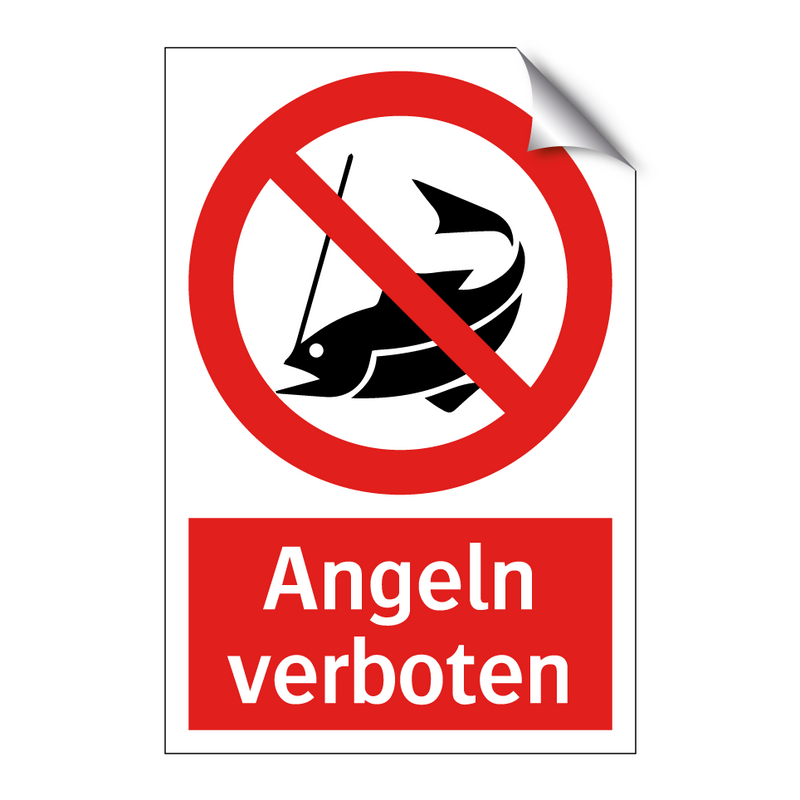 Angeln verboten