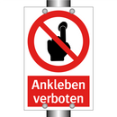 Ankleben verboten