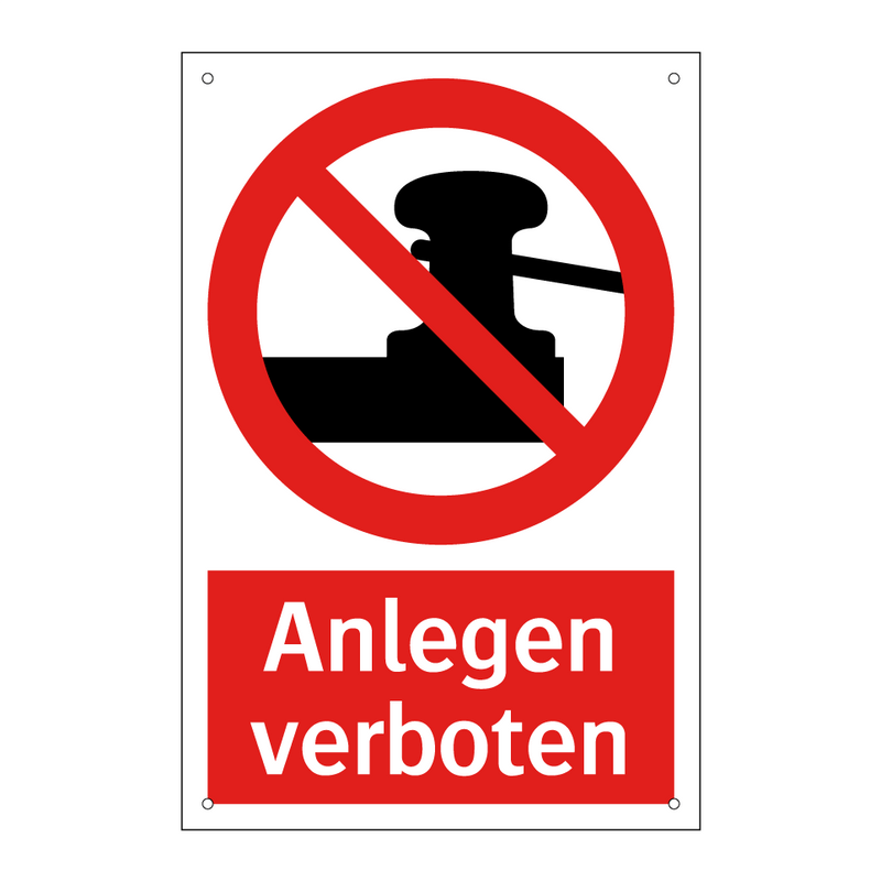 Anlegen verboten