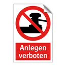 Anlegen verboten