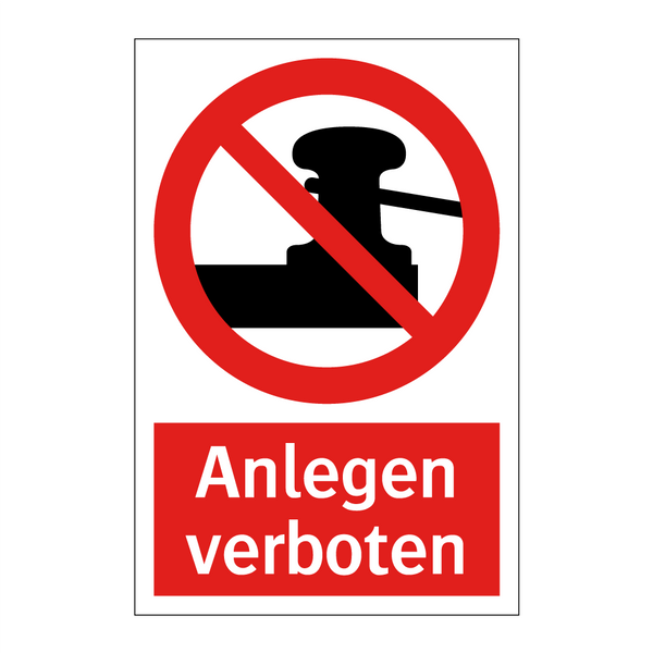 Anlegen verboten