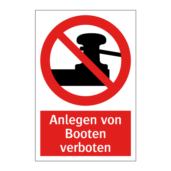 Anlegen von Booten verboten