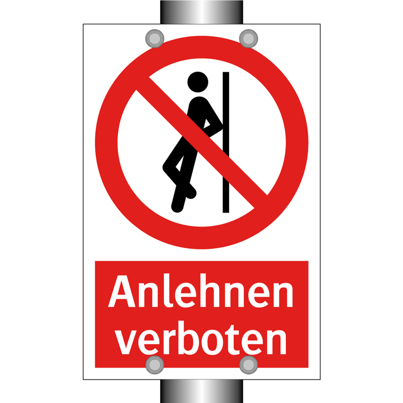 Anlehnen verboten
