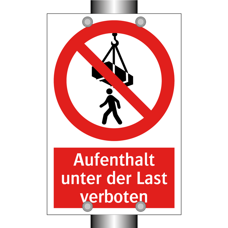 Aufenthalt unter der Last verboten