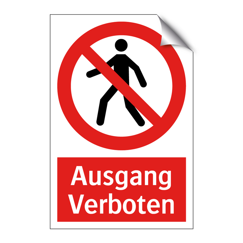 Ausgang Verboten
