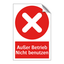 Außer Betrieb Nicht benutzen