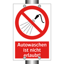 Autowaschen ist nicht erlaubt!