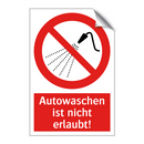 Autowaschen ist nicht erlaubt!