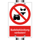 Badebekleidung verboten!