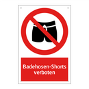 Badehosen-Shorts verboten