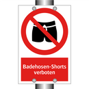 Badehosen-Shorts verboten