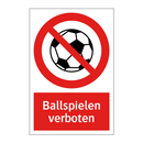 Ballspielen verboten
