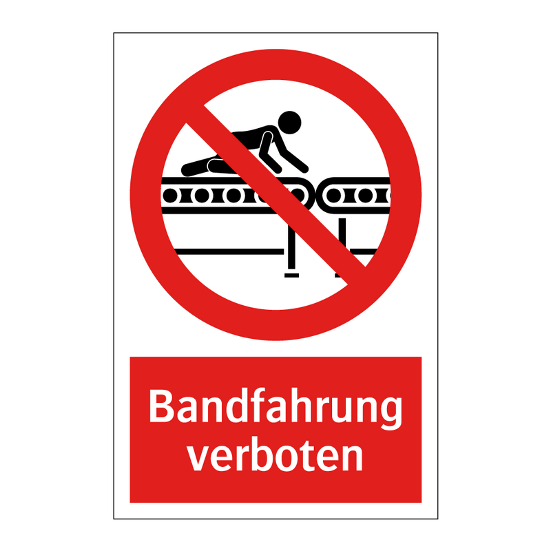 Bandfahrung verboten