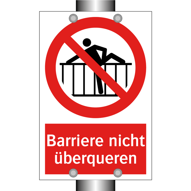 Barriere nicht überqueren