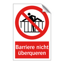 Barriere nicht überqueren