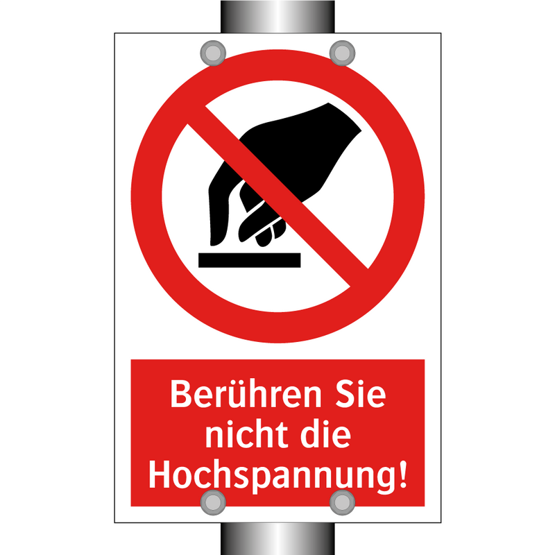 Berühren Sie nicht die Hochspannung!