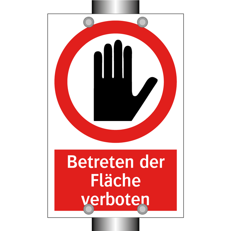 Betreten der Fläche verboten