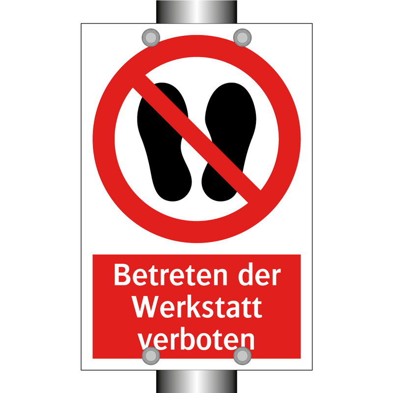 Betreten der Werkstatt verboten